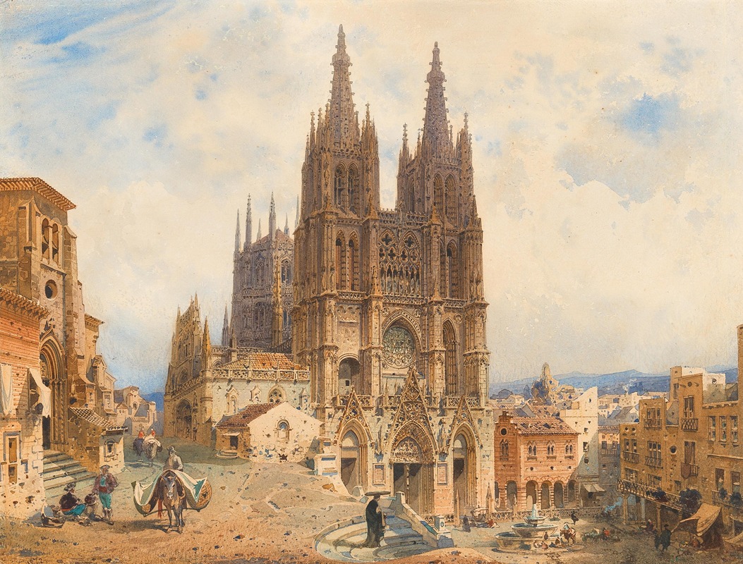 Friedrich Eibner - The cathedral of Burgos