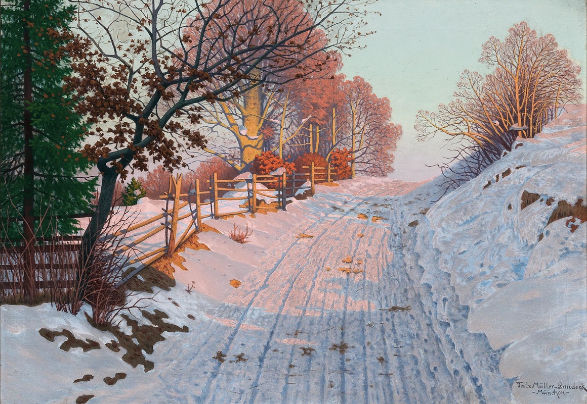 Fritz Müller-Landeck - A Sunny Day in Winter