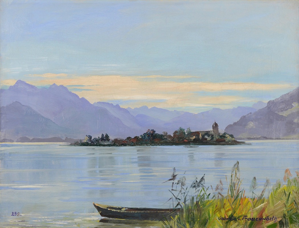 Gabriela von Frauenwörth - Blick auf Frauenchiemsee