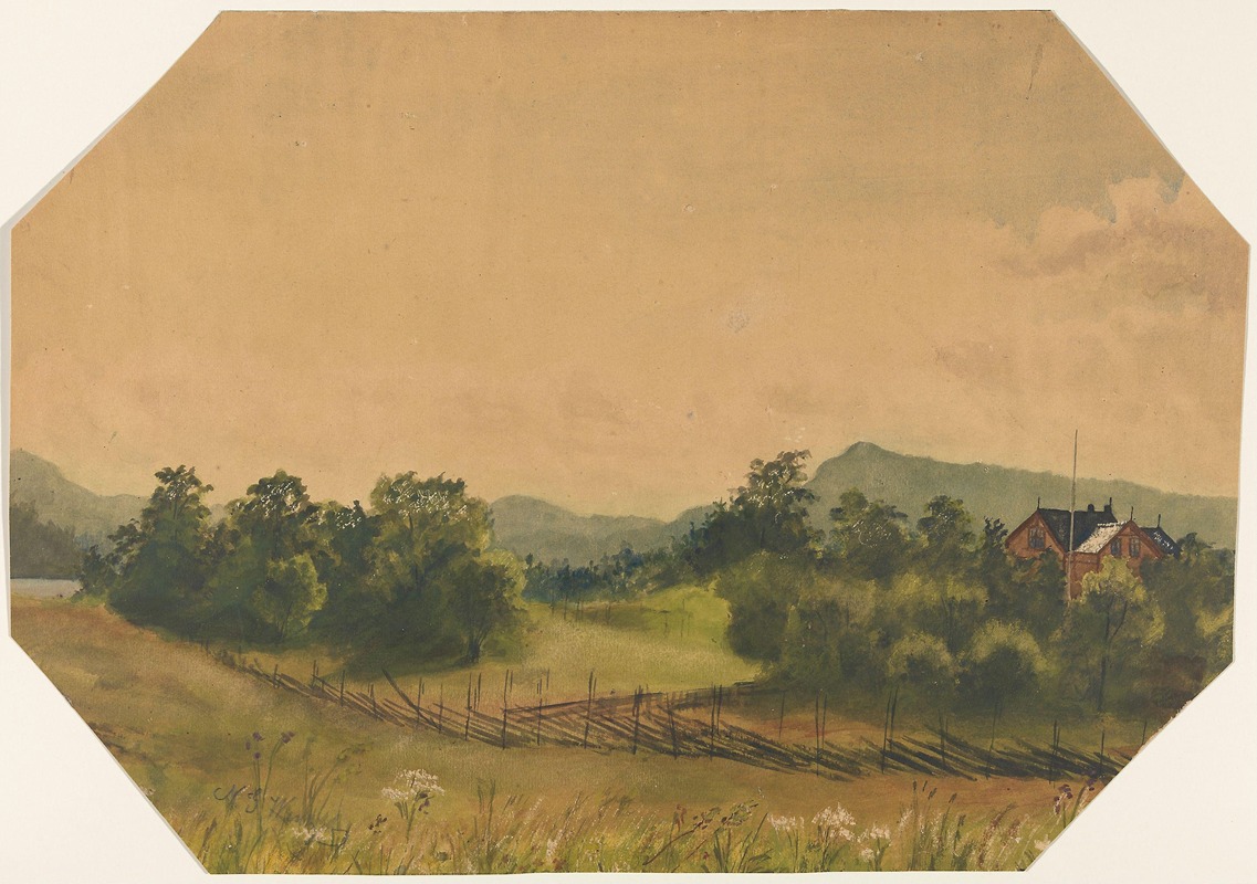 Gustav Wentzel - Landscape with a House