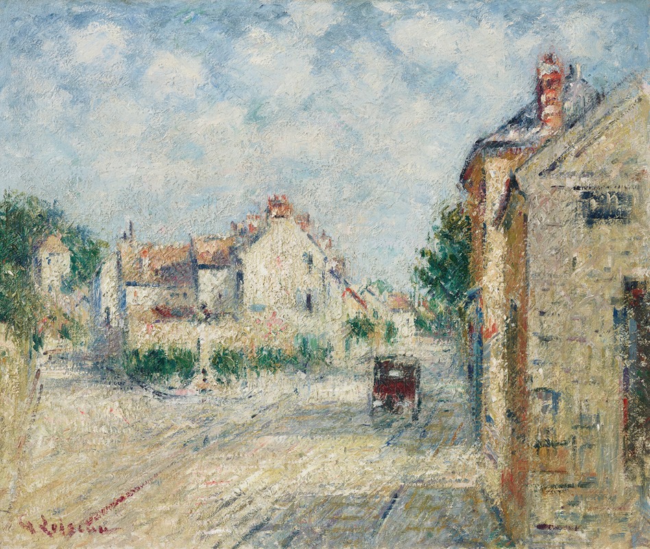 Gustave Loiseau - Rue de village en Normandie