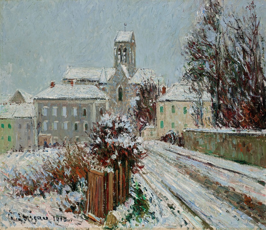 Gustave Loiseau - a neige à Auvers-sur-Oise