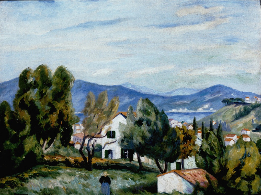 Henri Manguin - Saint Tropez vu de la Maison de Vildrac