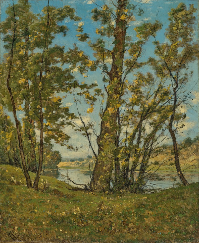 Henri-Joseph Harpignies - La Loire à Bonny