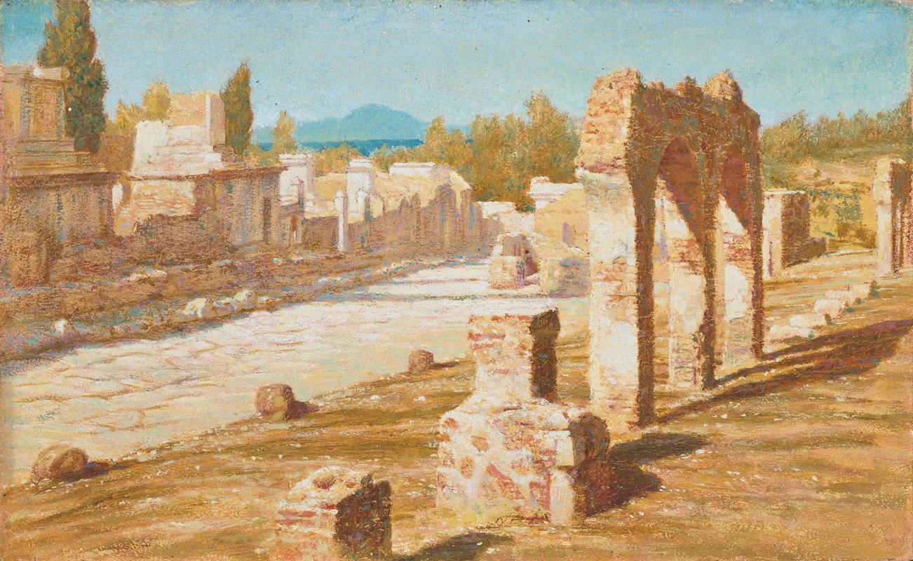 Henry James Holiday - Street of tombs, Pompeii