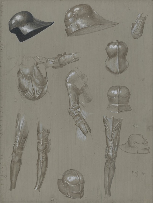 Sir Edward Coley Burne-Jones - Studies of a Suit of Armor