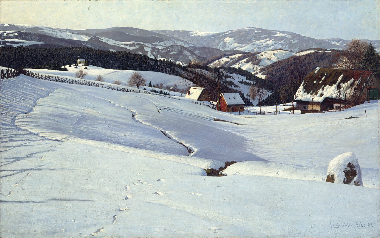 Hermann Dischler - Winter Morning in the Black Forest