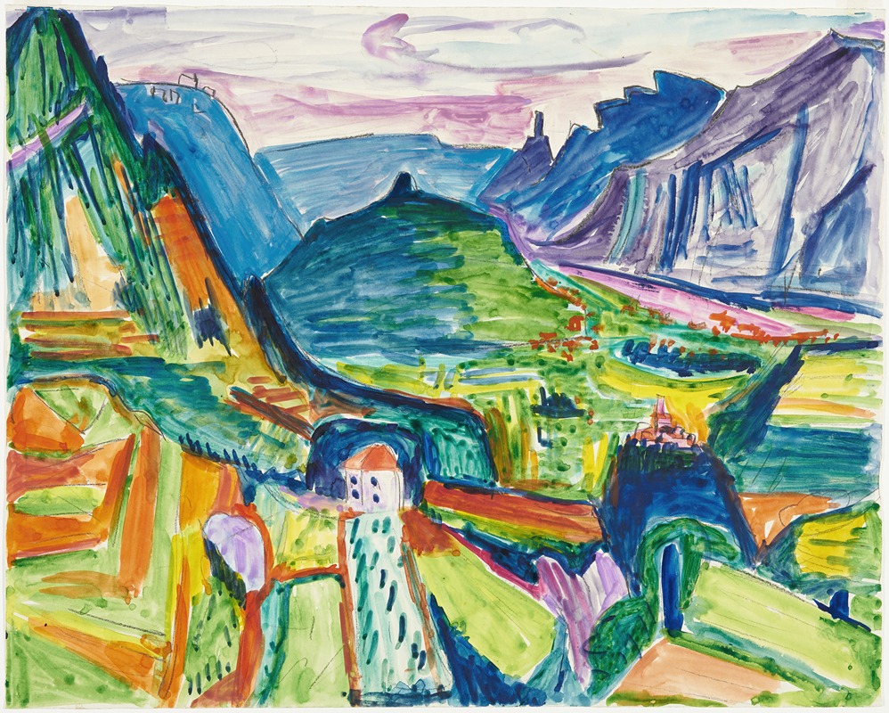 Hermann Scherer - Tessiner Landschaft (bei Chiasso)