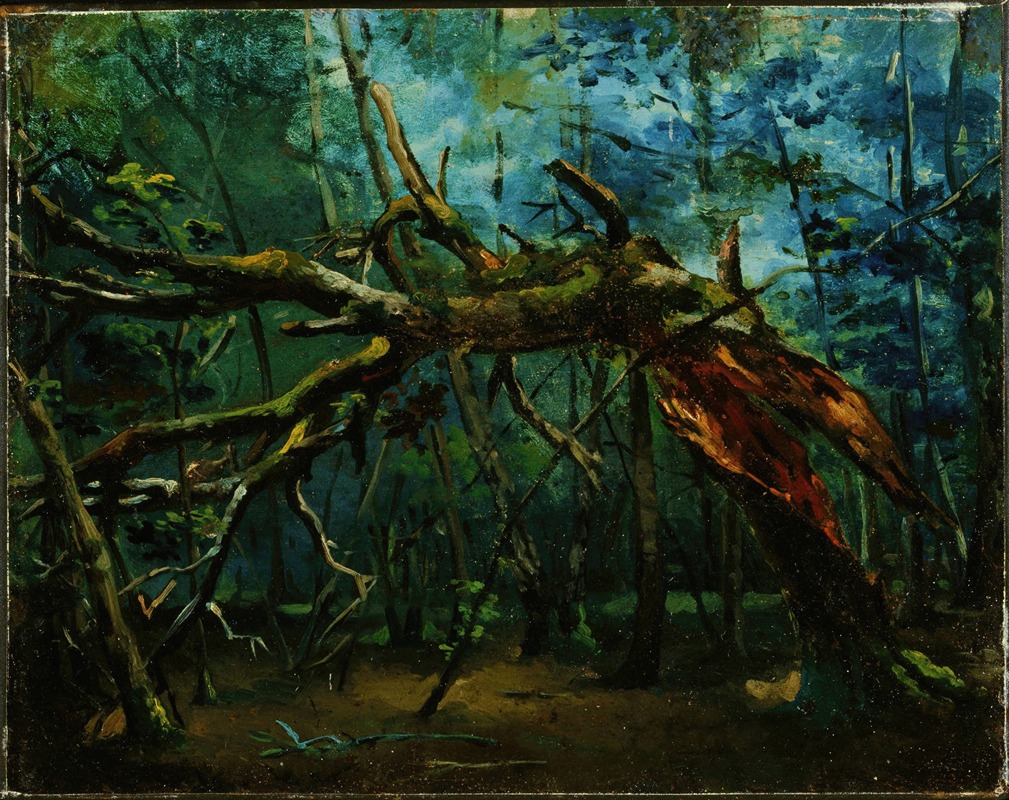 Jean-Baptiste-Camille Corot - A Fallen Tree