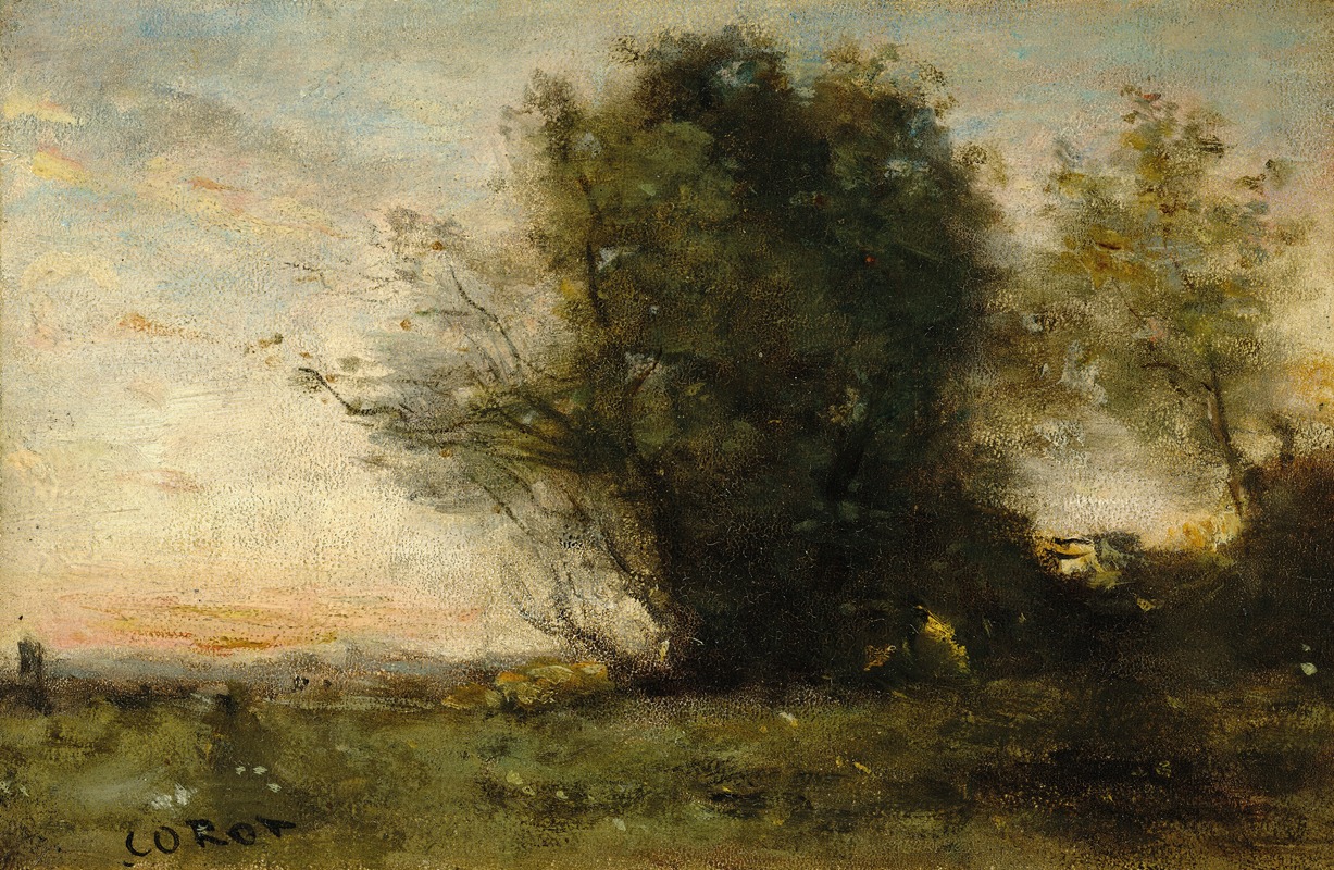 Jean-Baptiste-Camille Corot - Fraîcheurs du soir