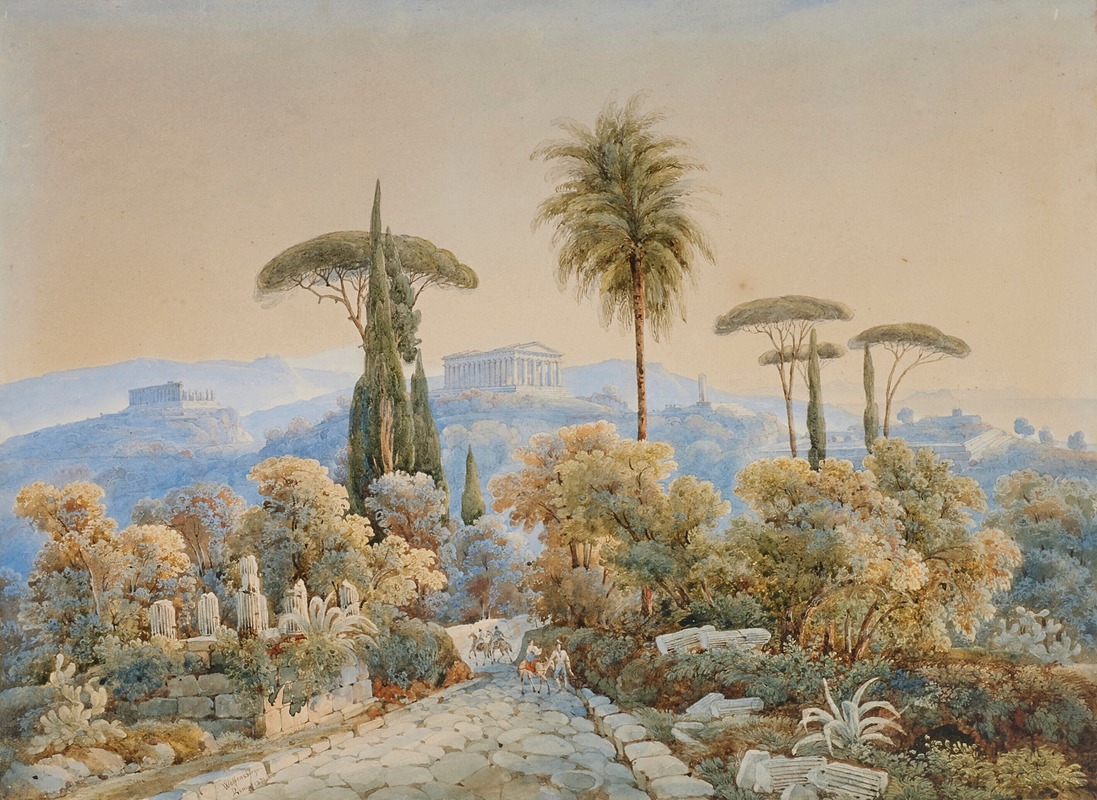 Johann Jakob Wolfensberger - Vue du Forum Romain