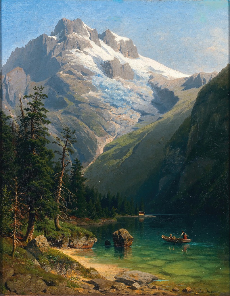 Johann Joseph Jansen - A Scene in the Salzkammergut