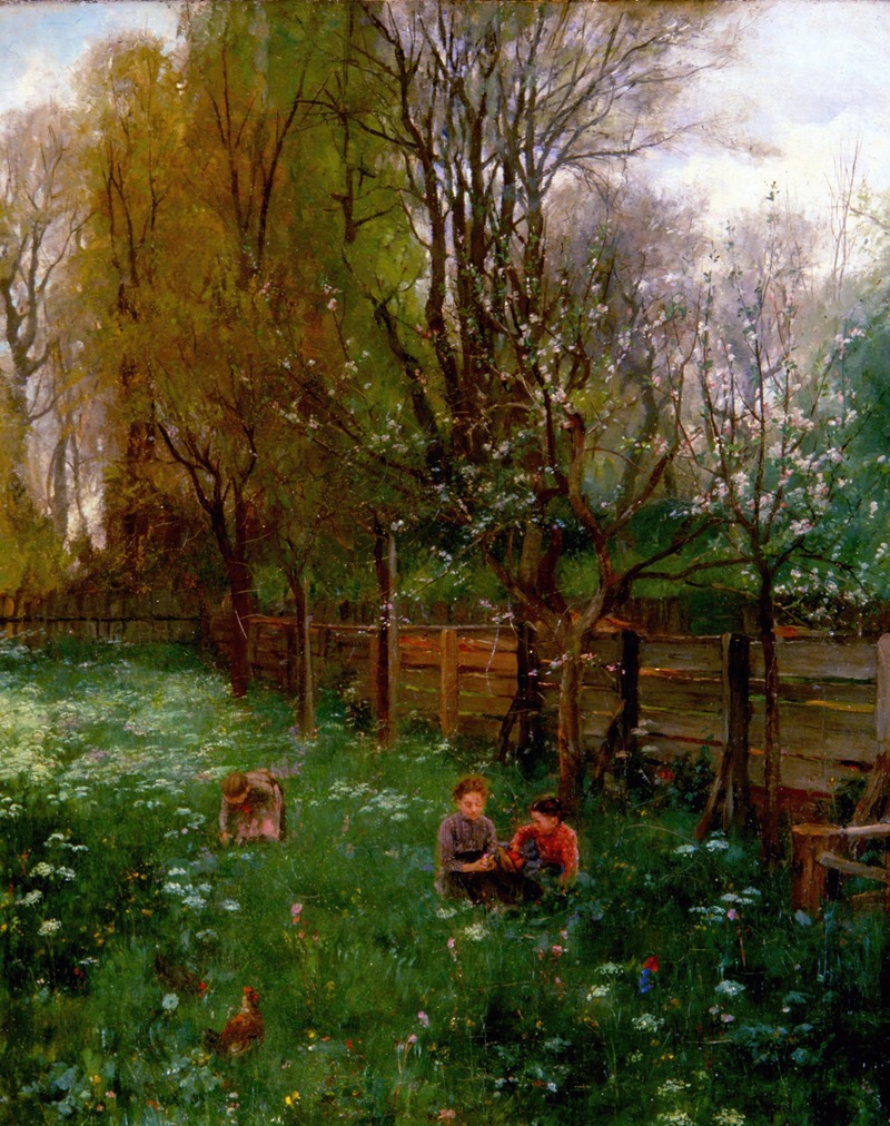 Johann Sperl - Obstbaumgarten im Frühling