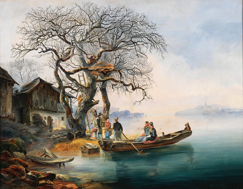 Johann Werner - An Autumn Morning on Lake Wörthersee