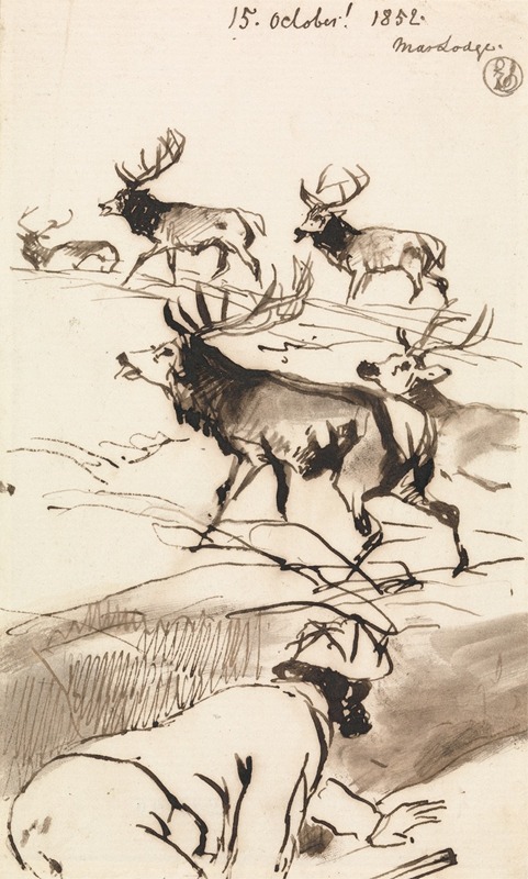 Sir Edwin Henry Landseer - The Deer-Stalker, Oct. 15, 1852
