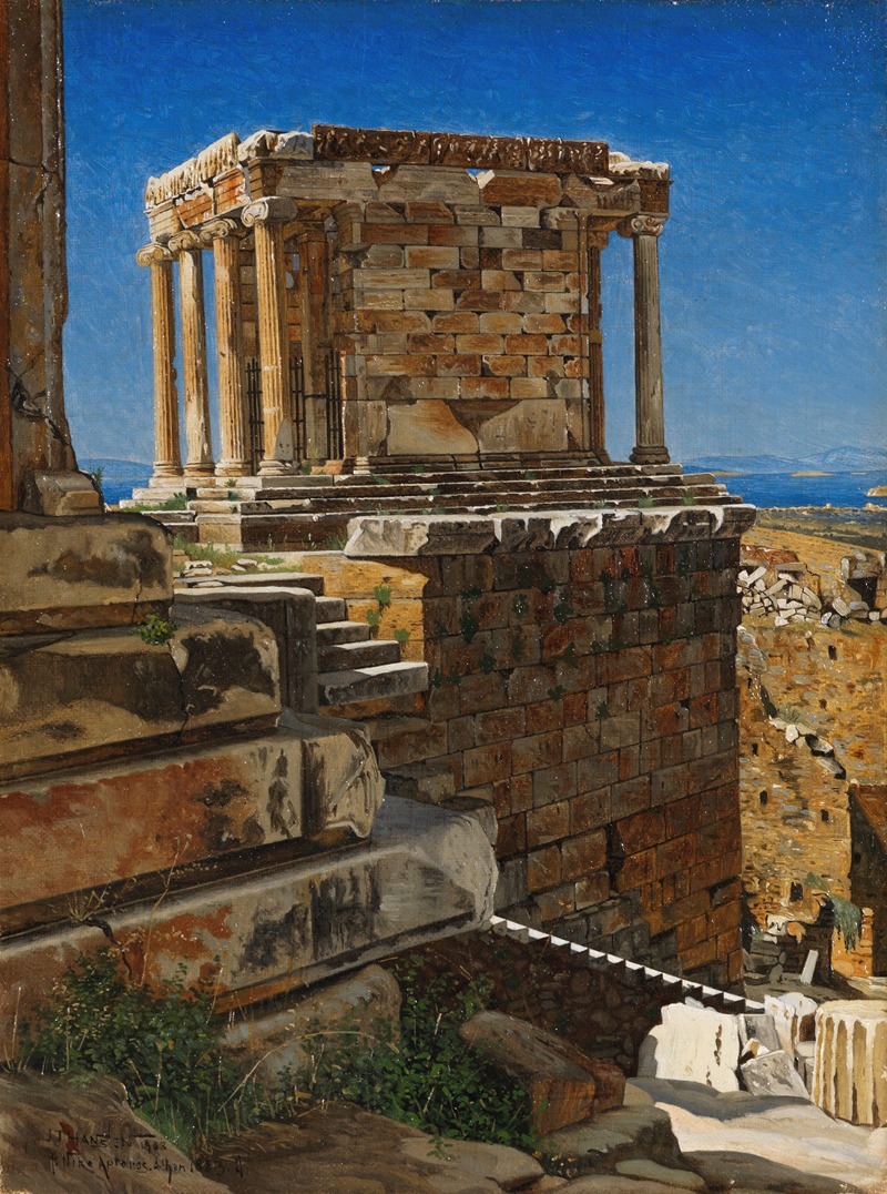 Josef Theodor Hansen - Tempel der Nike, Akropolis