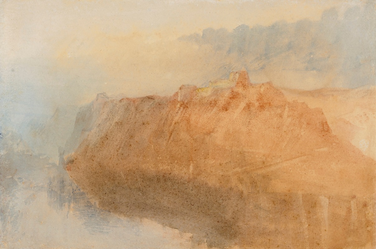 Joseph Mallord William Turner - The fortress of Ehrenbreitstein from across the Rhine