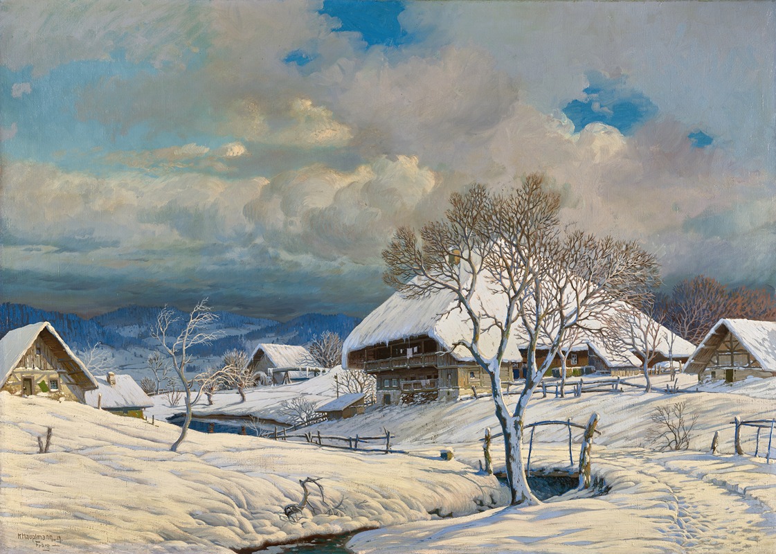 Karl Hauptmann - Winter Landscape