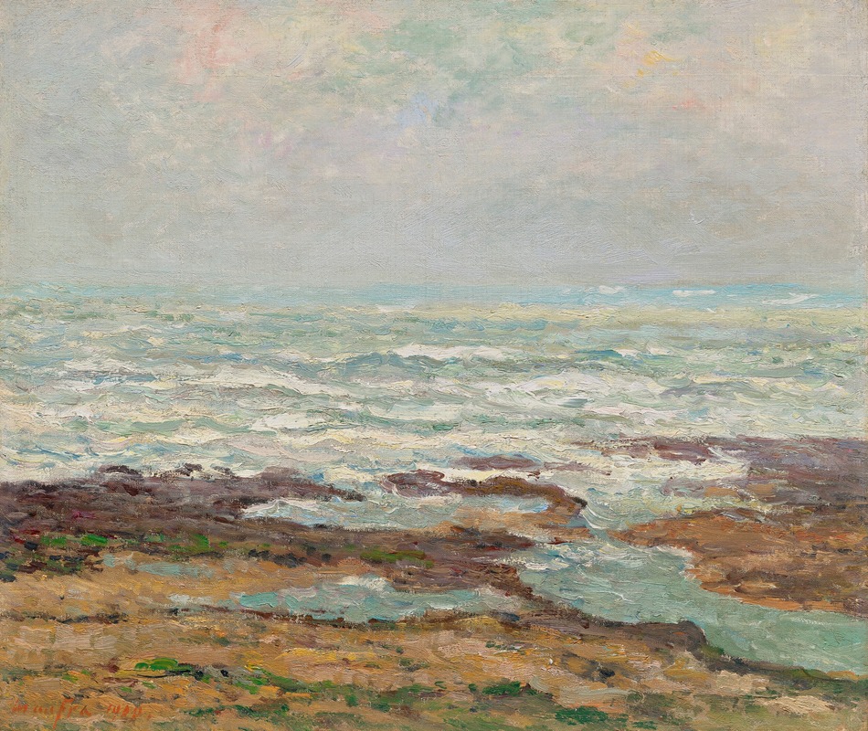 Maxime Maufra - Marine, mer montante, Yport