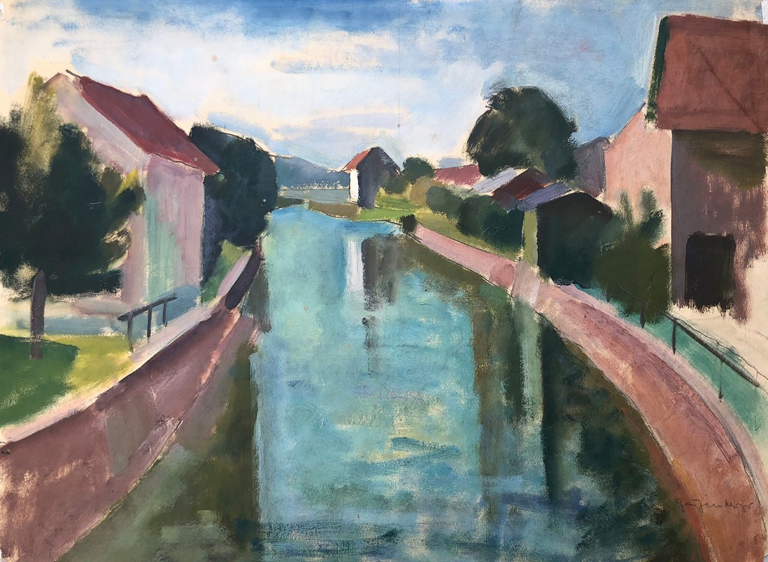 Otto Geigenberger - Häuser am Kanal