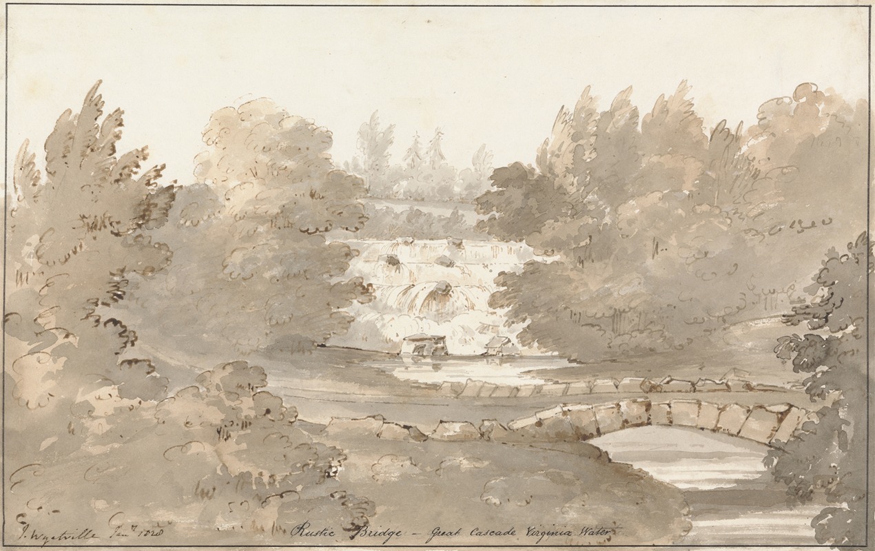 Sir Jeffry Wyatville - Design for Rustic Bridge below the Cascade, Virginia Water