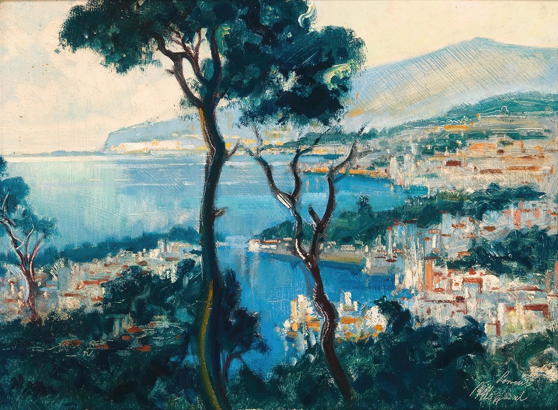 Otto Hamel - A View of the Coast of Sorrento