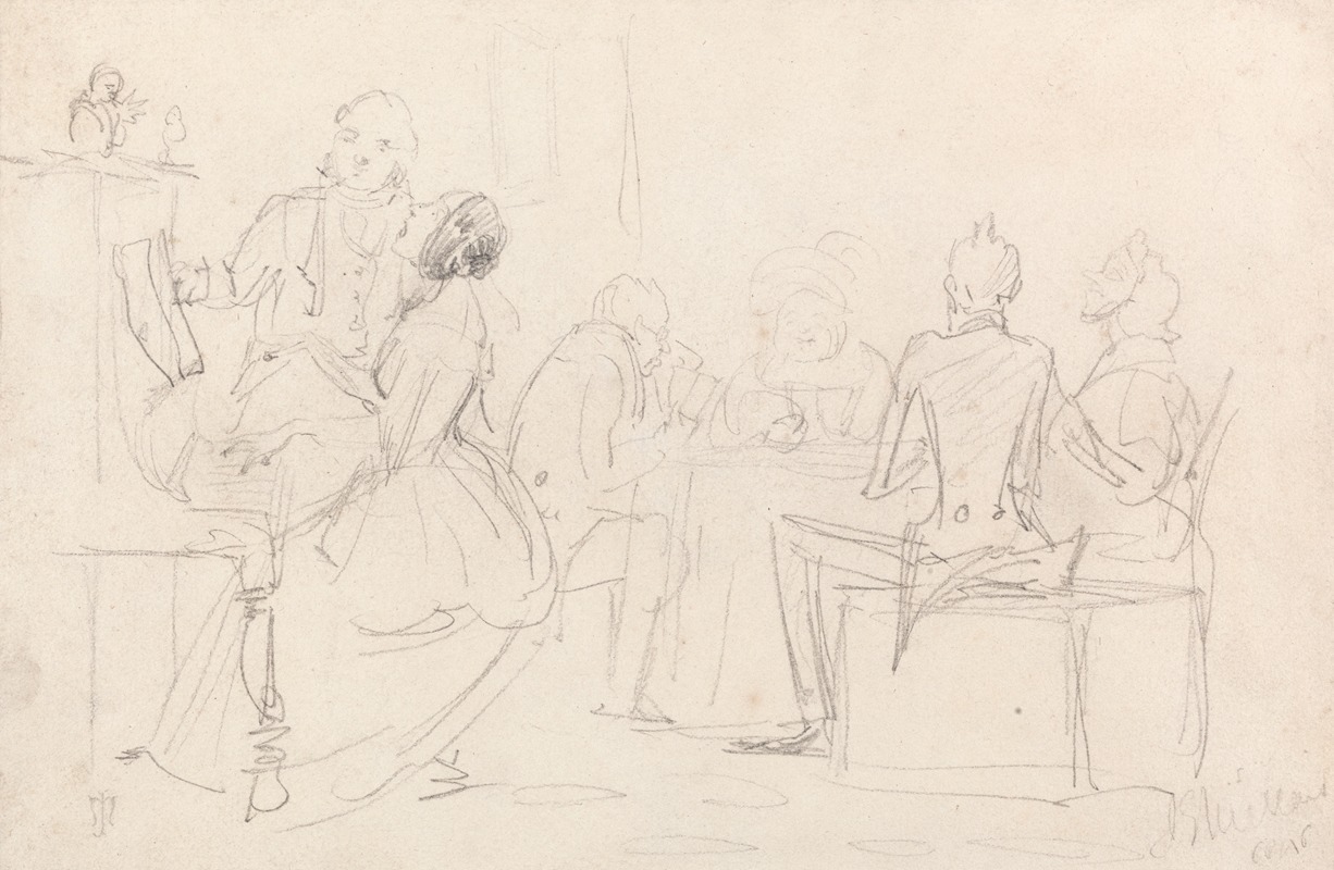 Sir John Everett Millais - An Evening Party
