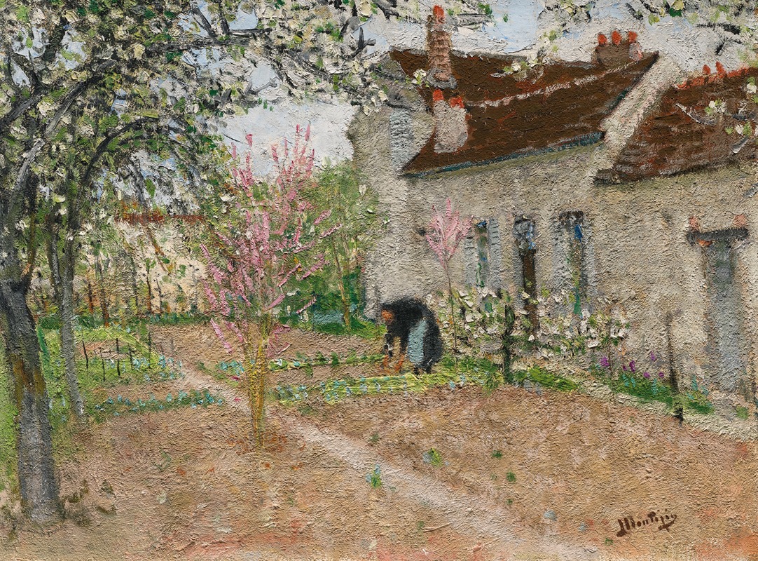 Pierre-Eugène Montézin - Jardin à Veneux