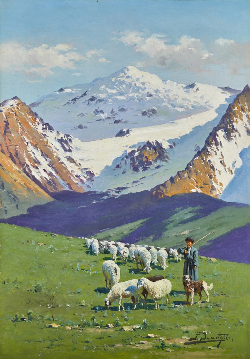 Richard Karlovich Zommer - Shepherd in the Caucasus