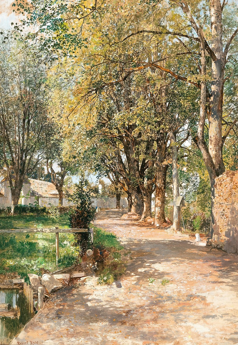 Robert Russ - A sun-drenched path in spring