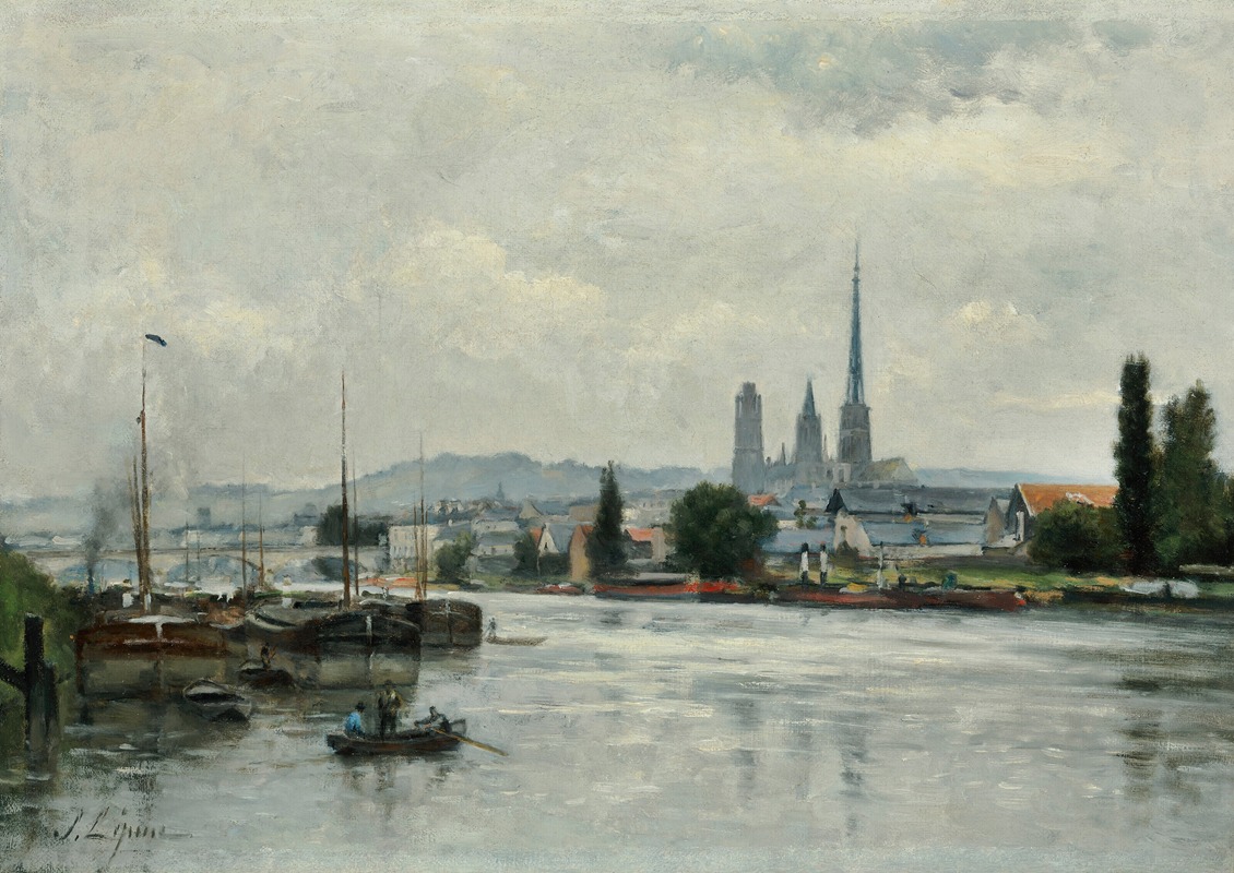 Stanislas Lépine - La Seine à Rouen