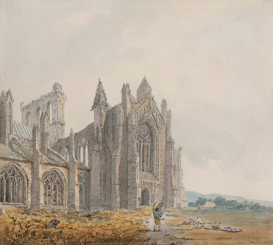 Thomas Girtin - Melrose Abbey, Scotland