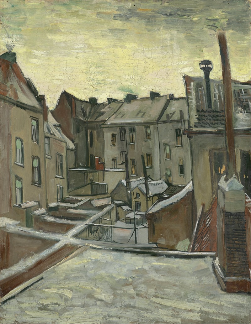 Vincent van Gogh - Houses seen from the back