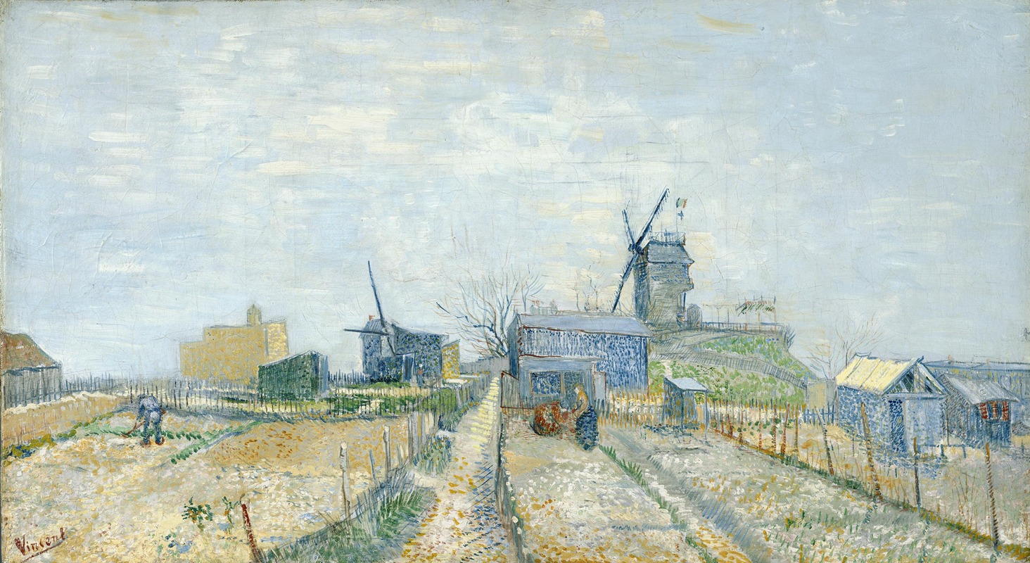 Vincent van Gogh - Montmartre; mills and vegetable gardens