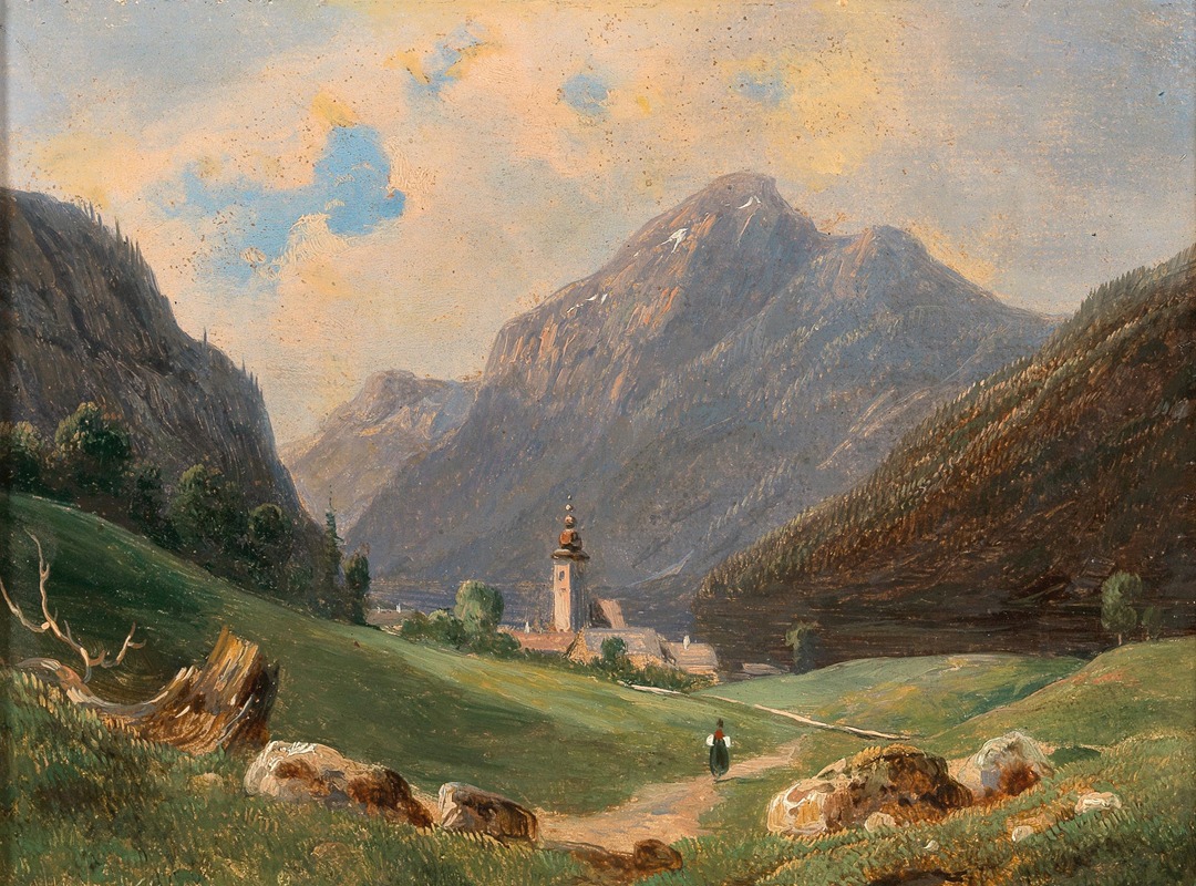 A View of Tyrol by Wilhelm Steinfeld - Artvee