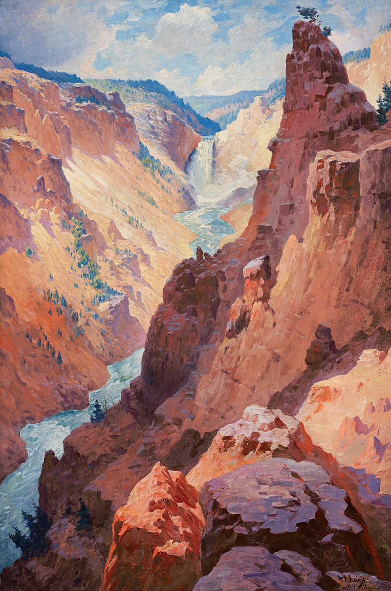 William Robinson Leigh - View of the Grand Canyon of the Yellowstone
