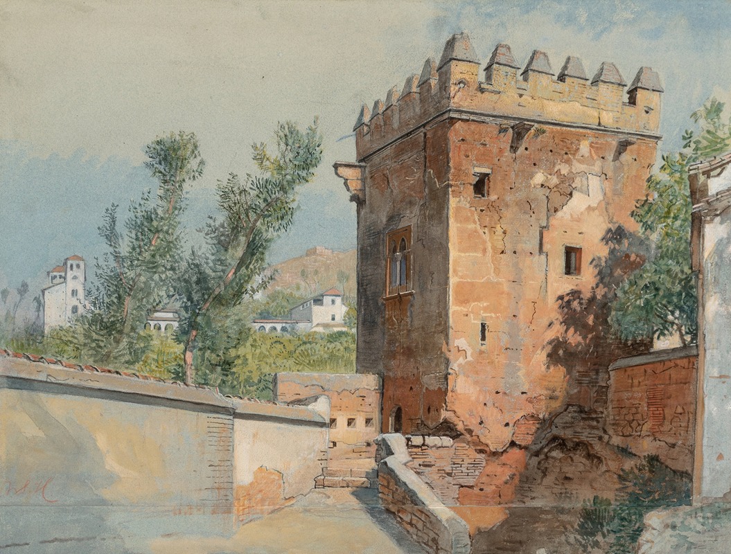 William Stanley Haseltine - View from the Alhambra, Spain