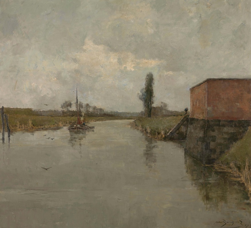 Albert Baertsoen - De Schelde in Dendermonde