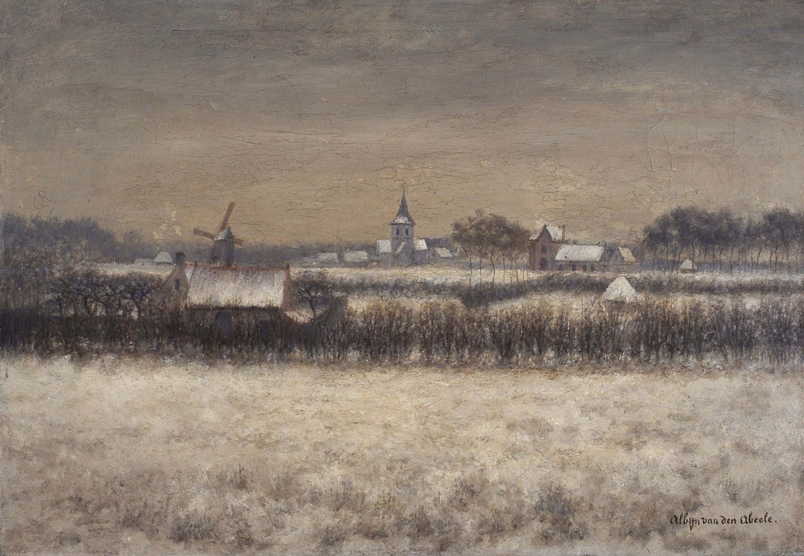 Albijn Van den Abeele - Snow-covered Sint-Martens-Latem