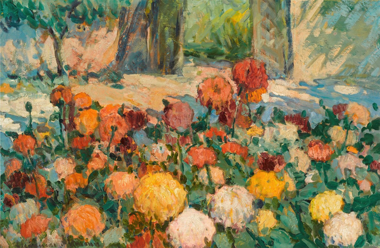 Alexander Altmann - Flowers in a Park