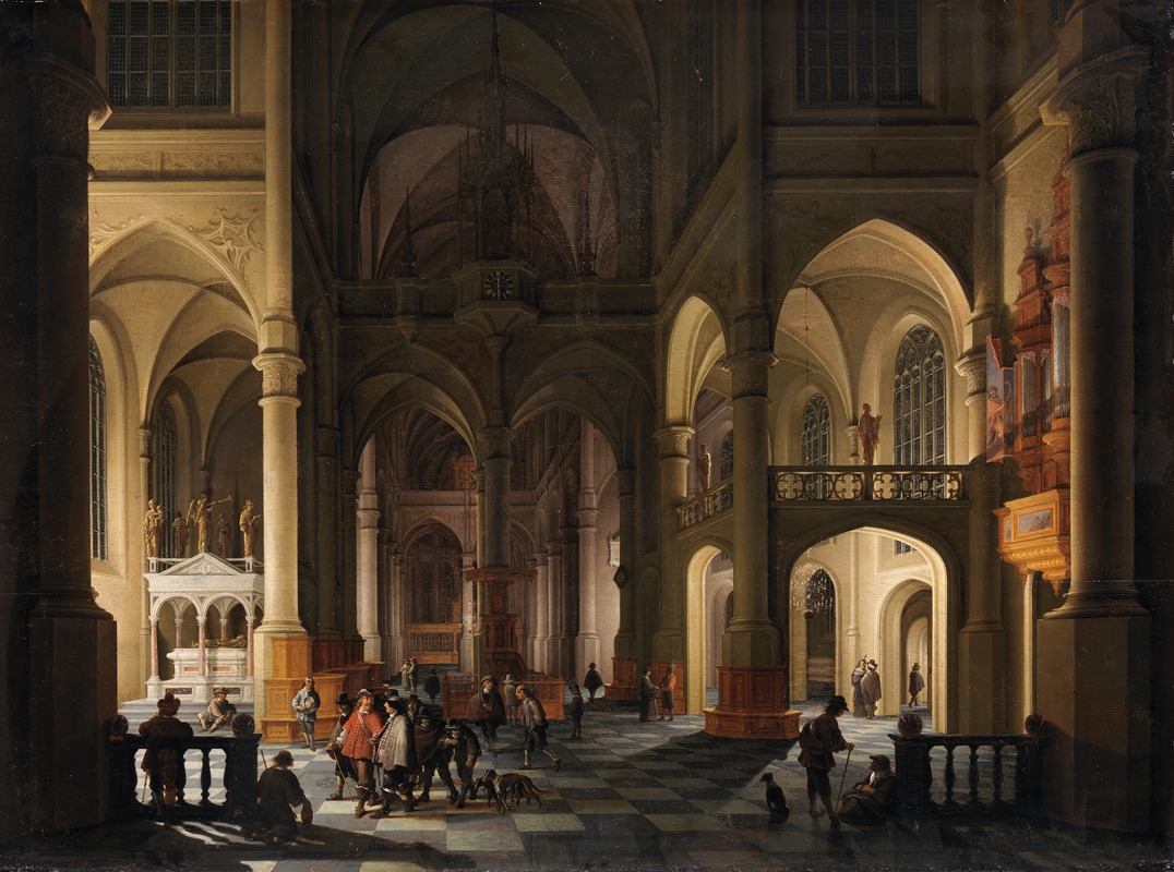 Anthonie de Lorme - An Interior of a Church