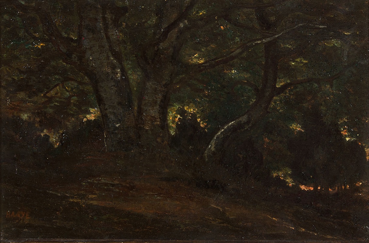 Antoine-Louis Barye - Intérieur de la forêt de Fontainebleau