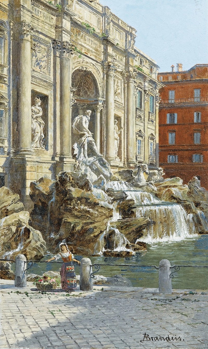 Antonietta Brandeis - La fontaine de Trevi à Rome
