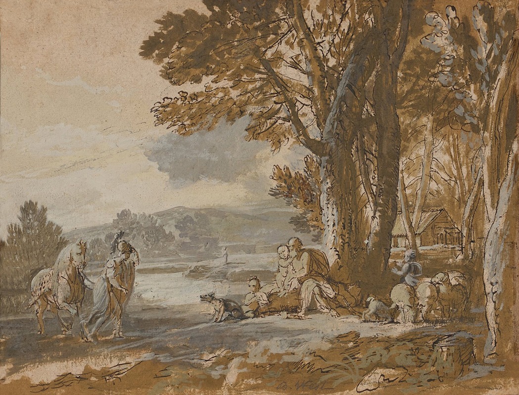Benjamin West - A classical landscape