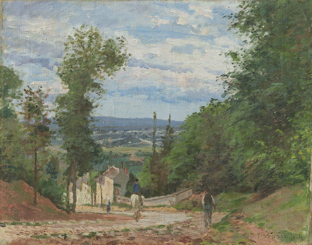 Camille Pissarro - La Route de Marly, Louveciennes