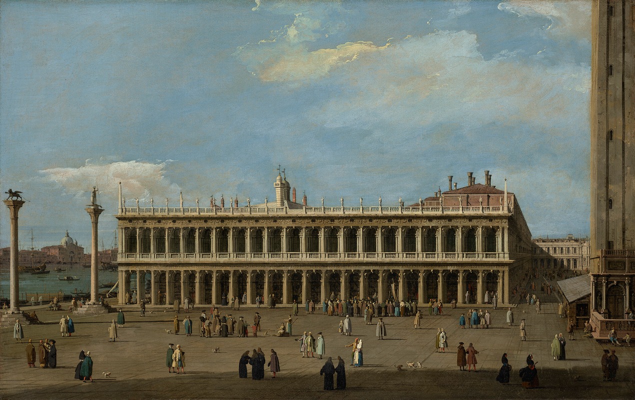 Canaletto - Venice, the Piazzetta, looking west, with the Libreria