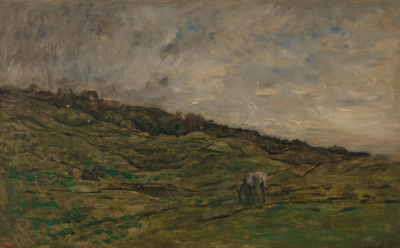Charles François Daubigny - Pastures at Graves near Villerville (Normandy)