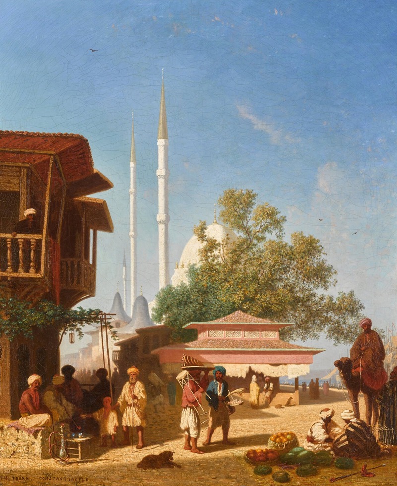 Charles Théodore Frère - The Nusretiye Mosque, Istanbul