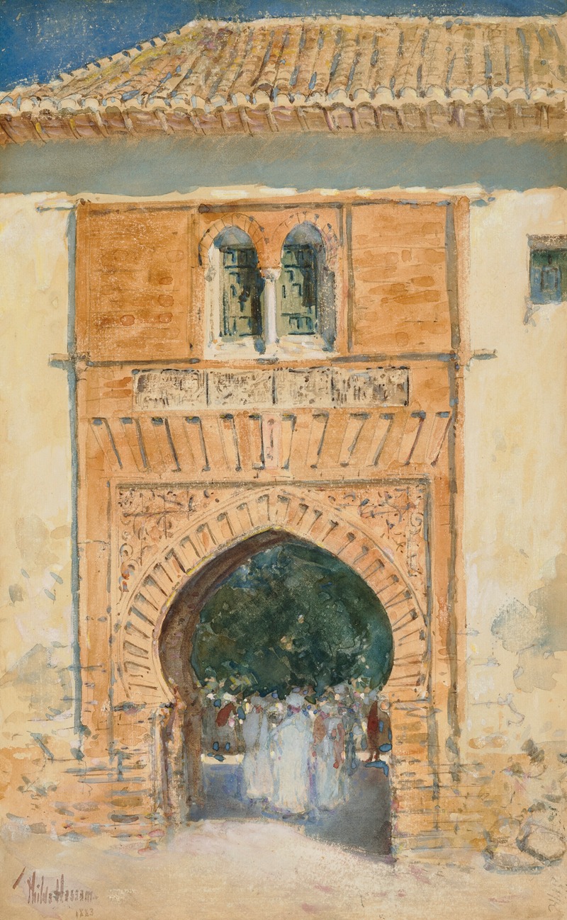 Childe Hassam - Gate of the Alhambra