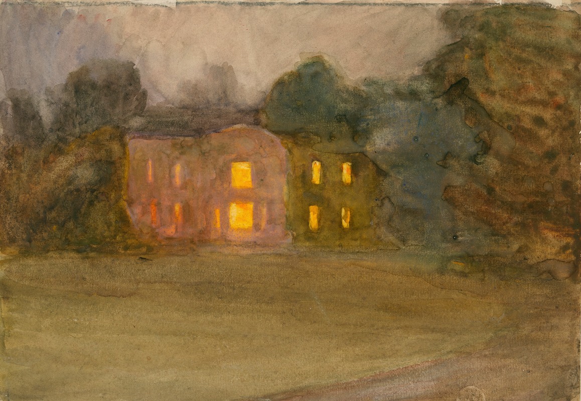 Clare Marsh - A Great House Lit at Night